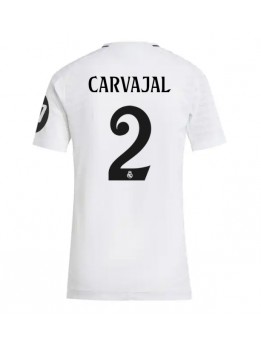 Real Madrid Daniel Carvajal #2 Zenski Domaci Dres 2024-25 Kratak Rukavima